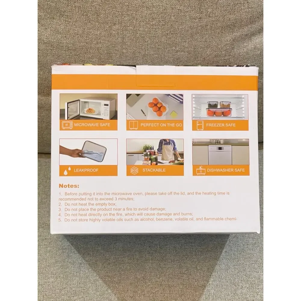 KOCWELL Food Storage Containers Set with Lids 18 PCs